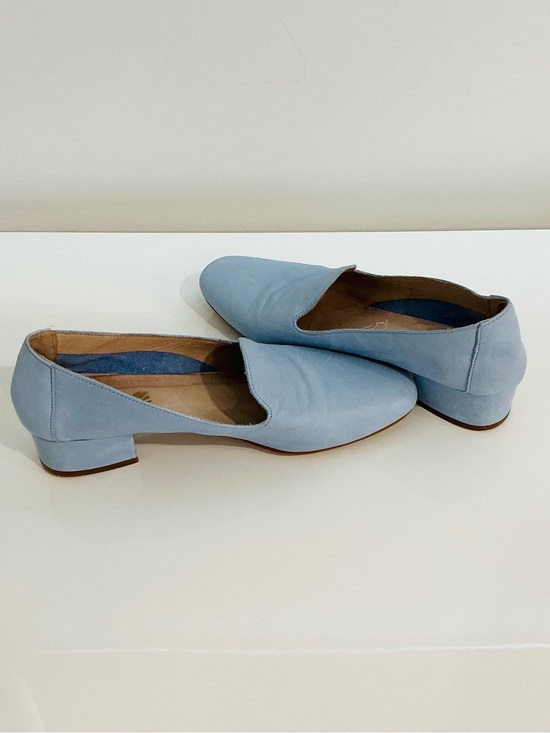 L'INTERVALLE Shoes - L'INTERVALLE Light Blue Leather Loafers
